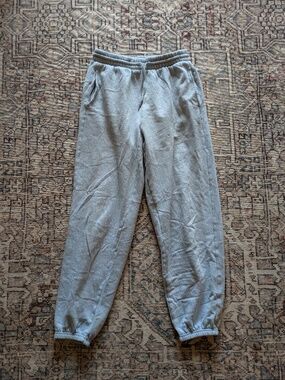 light blue sweatpants